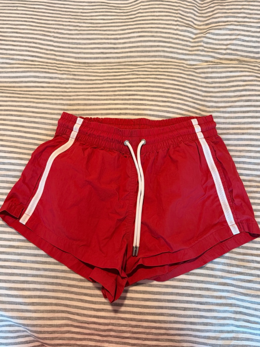 GAP Red Women's Athletic Shorts with White Trim